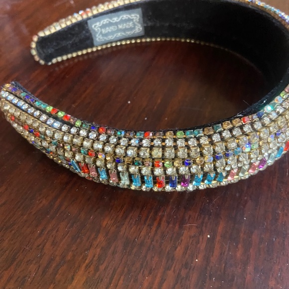 Multicolor Rhinestone Embellished Headband - Picture 2 of 3